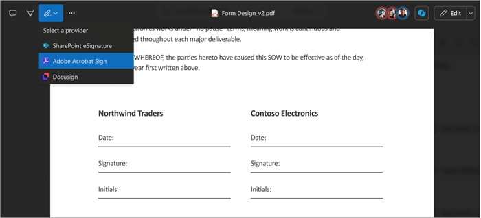 esignature select provider esignature select provider